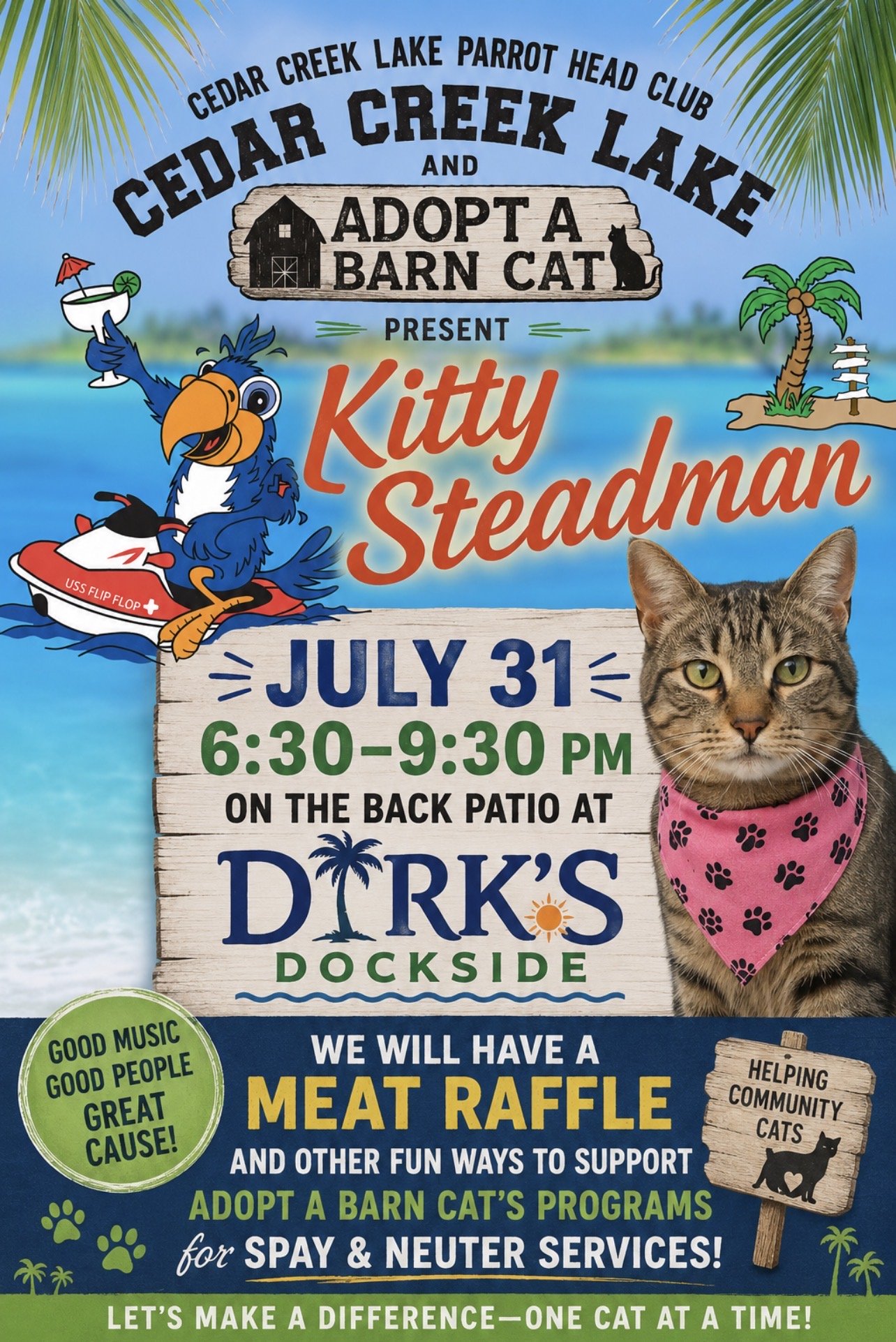 Calendar | Cedar Creek Lake Parrot Head Club - Party With a Purpose!