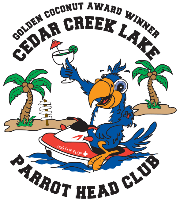 Cedar Creek Lake Parrot Head Club Logo